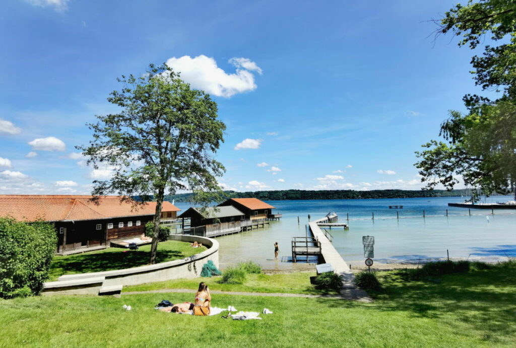 Starnberger See baden Geheimtipp - das historische Strandbad Feldafing